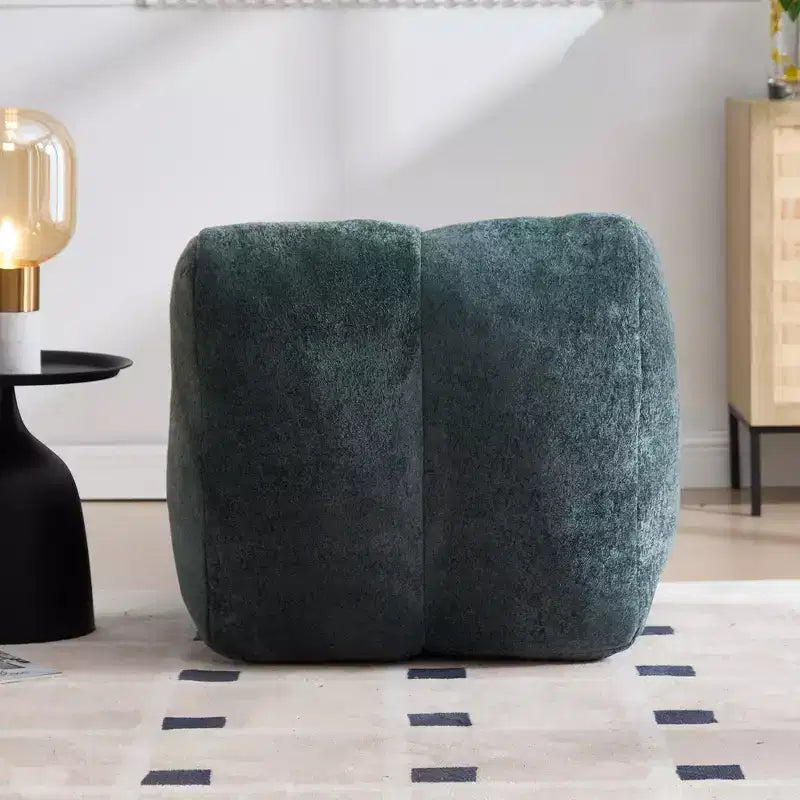 Chaise longue pour le yoga, fauteuil déhoussable en forme de S, chaise longue confortable remplie d'éponge douce, canapé de lecture sans armature pour salon et chambre à coucher