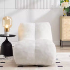 Chaise longue pour le yoga, fauteuil déhoussable en forme de S, chaise longue confortable remplie d'éponge douce, canapé de lecture sans armature pour salon et chambre à coucher