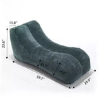 Chaise longue pour le yoga, fauteuil déhoussable en forme de S, chaise longue confortable remplie d'éponge douce, canapé de lecture sans armature pour salon et chambre à coucher