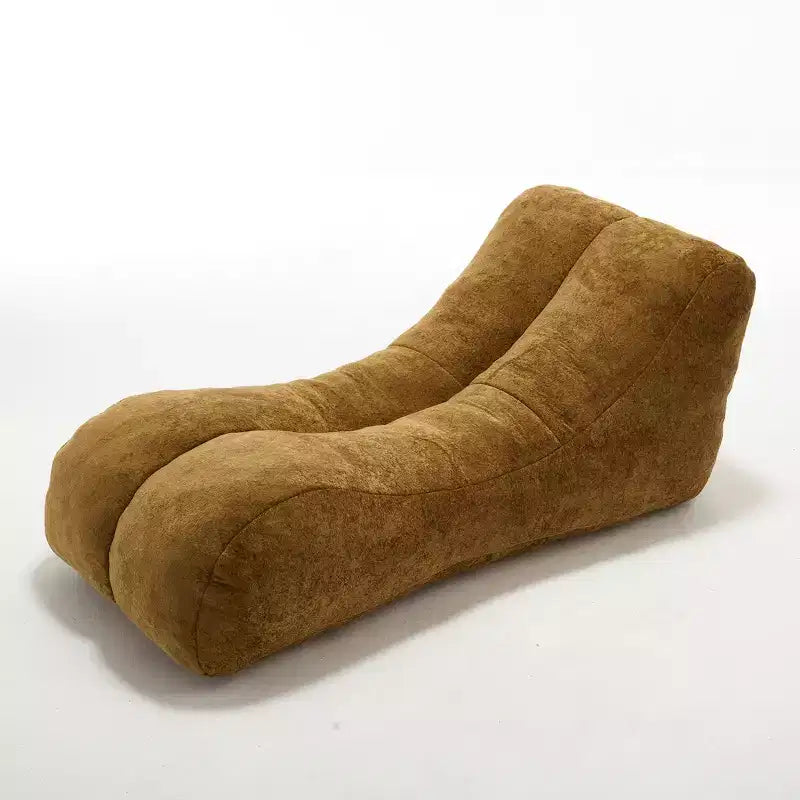 Chaise longue pour le yoga, fauteuil déhoussable en forme de S, chaise longue confortable remplie d'éponge douce, canapé de lecture sans armature pour salon et chambre à coucher