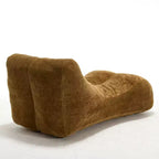 Chaise longue pour le yoga, fauteuil déhoussable en forme de S, chaise longue confortable remplie d'éponge douce, canapé de lecture sans armature pour salon et chambre à coucher