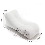Chaise longue pour le yoga, fauteuil déhoussable en forme de S, chaise longue confortable remplie d'éponge douce, canapé de lecture sans armature pour salon et chambre à coucher