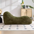 Chaise longue pour le yoga, fauteuil déhoussable en forme de S, chaise longue confortable remplie d'éponge douce, canapé de lecture sans armature pour salon et chambre à coucher