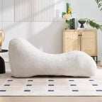 Chaise longue pour le yoga, fauteuil déhoussable en forme de S, chaise longue confortable remplie d'éponge douce, canapé de lecture sans armature pour salon et chambre à coucher