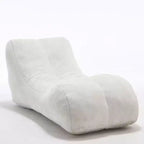 Chaise longue pour le yoga, fauteuil déhoussable en forme de S, chaise longue confortable remplie d'éponge douce, canapé de lecture sans armature pour salon et chambre à coucher