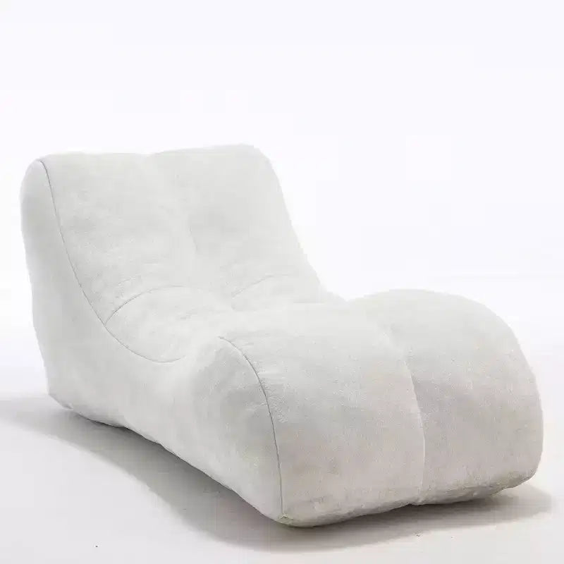 Chaise longue pour le yoga, fauteuil déhoussable en forme de S, chaise longue confortable remplie d'éponge douce, canapé de lecture sans armature pour salon et chambre à coucher