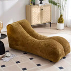 Chaise longue pour le yoga, fauteuil déhoussable en forme de S, chaise longue confortable remplie d'éponge douce, canapé de lecture sans armature pour salon et chambre à coucher