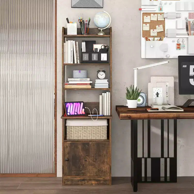 Table de chevet Costway avec étagère et station de charge
