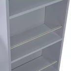 Îlot de cuisine roulant avec table extensible, îlot de cuisine sur roulettes avec lumières LED, prises électriques, 2 portes en verre cannelé et étagères de rangement