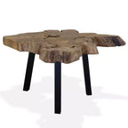 vidaXL Table Basse Teck Véritable 31,4x27,5x14,9