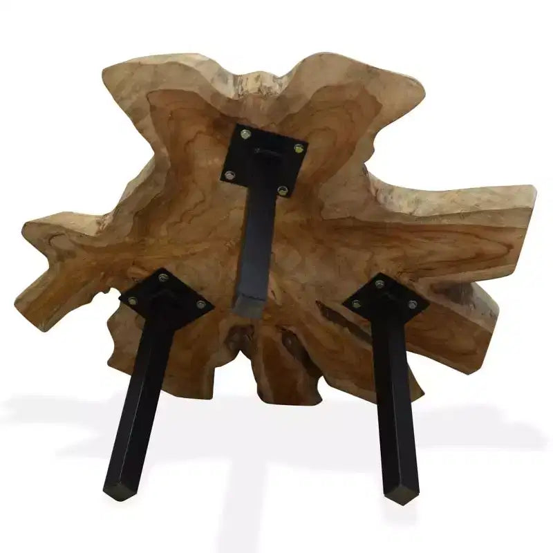 vidaXL Table Basse Teck Véritable 31,4x27,5x14,9
