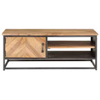 vidaXL Table Basse 90 x 50 x 35 cm Bois d'Acacia Massif