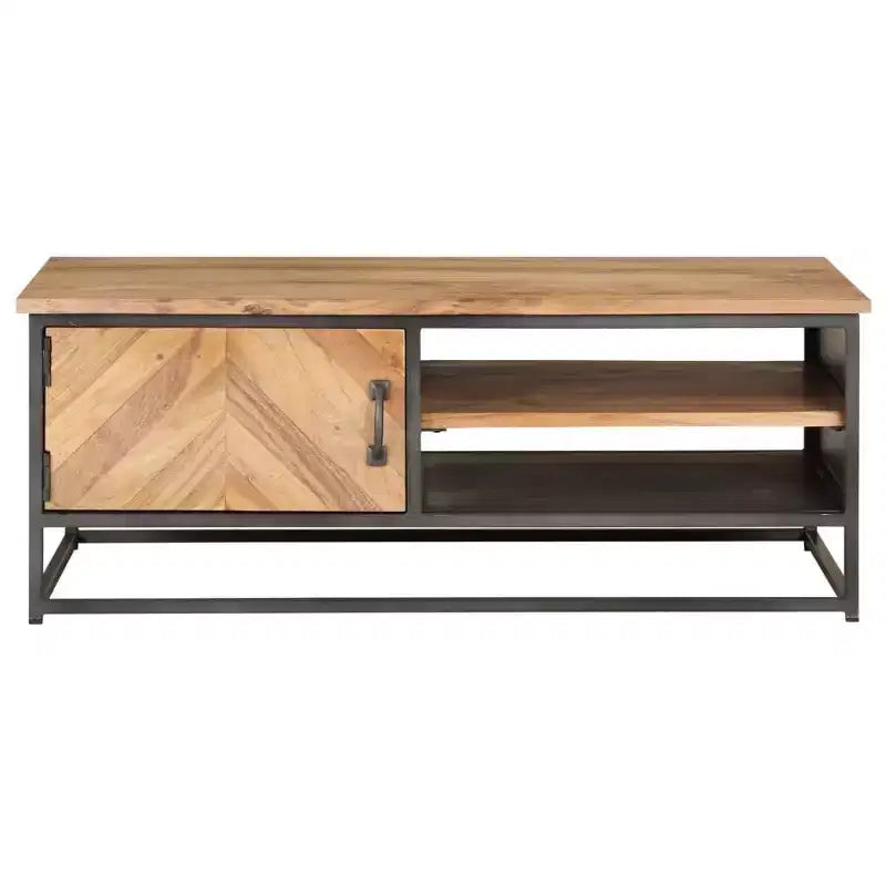 vidaXL Table Basse 90 x 50 x 35 cm Bois d'Acacia Massif