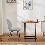 Lot de 6 chaises de salle à manger rembourrées avec pieds en métal, chaises de cuisine modernes en cuir pour salle à manger, restaurant ou salon-Panipeachy