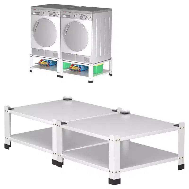 Pieds surélevés pour lave-linge/sèche-linge Garvee, lot de 2, blanc