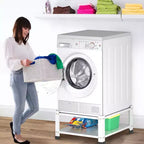 Pieds surélevés pour lave-linge/sèche-linge Garvee, lot de 2, blanc