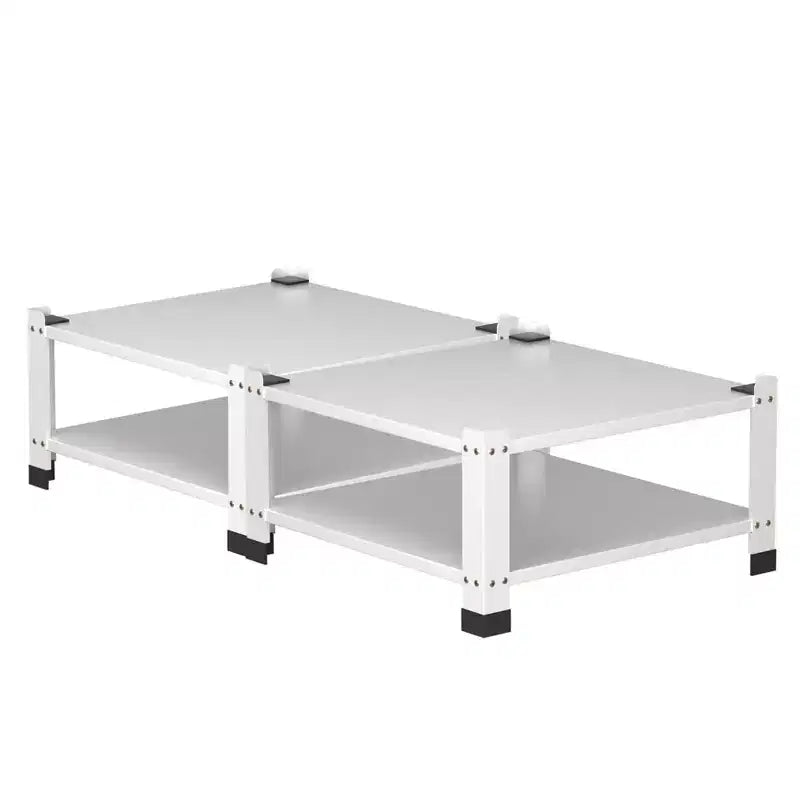 Pieds surélevés pour lave-linge/sèche-linge Garvee, lot de 2, blanc