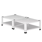 Pieds surélevés pour lave-linge/sèche-linge Garvee, lot de 2, blanc