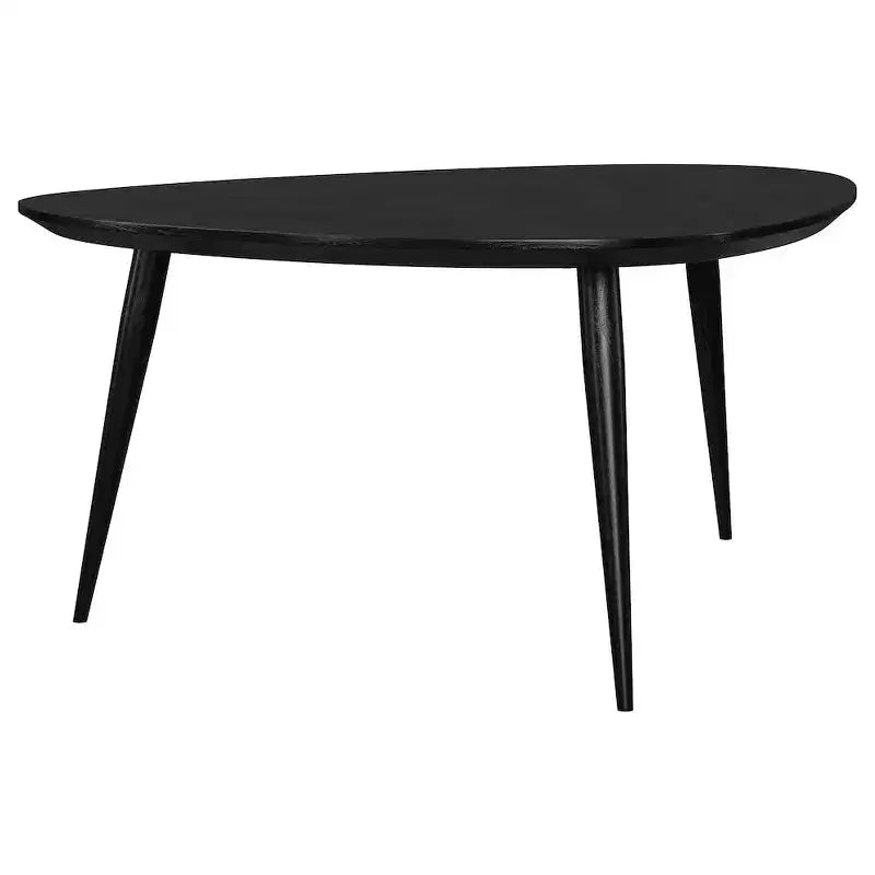 Dessous de verre, Table basse triangulaire en bois massif Odessa