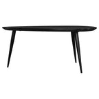 Dessous de verre, Table basse triangulaire en bois massif Odessa