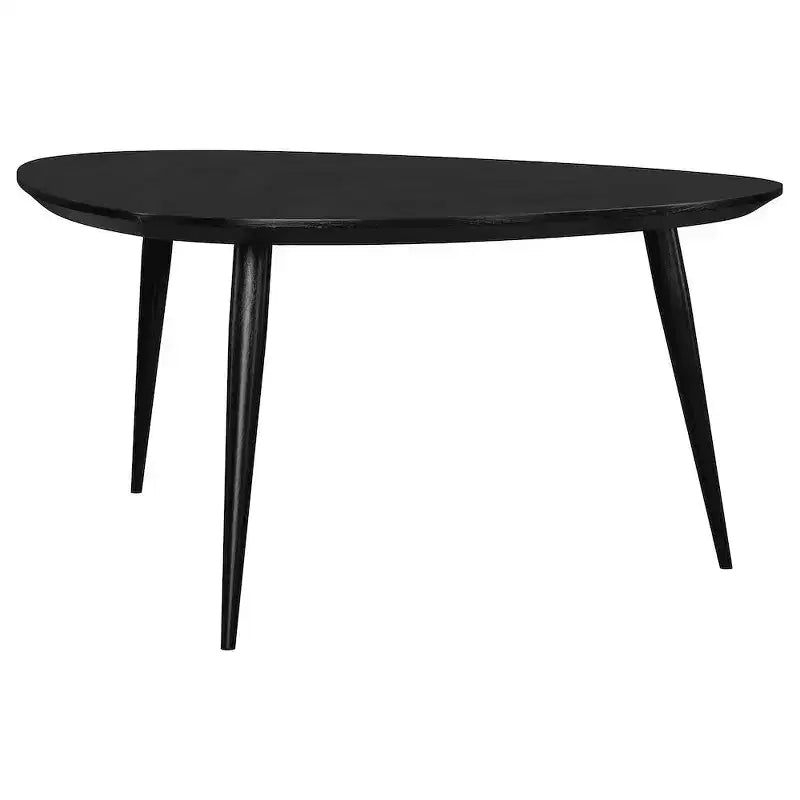 Dessous de verre, Table basse triangulaire en bois massif Odessa
