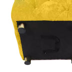MAYEERTY Ottoman rembourré en velours, petite table d'appoint, tabouret de maquillage, salon, chambre, entrée, rose