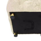 MAYEERTY Ottoman rembourré en velours, petite table d'appoint, tabouret de maquillage, salon, chambre, entrée, rose