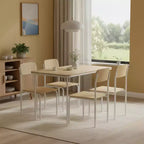 Table pliante FurnitureR de 42,9 po avec plateau en bois MDF et pieds métalliques robustes, bureau pliable peu encombrant pour les repas, l'étude, les petits appartements et l'extérieur