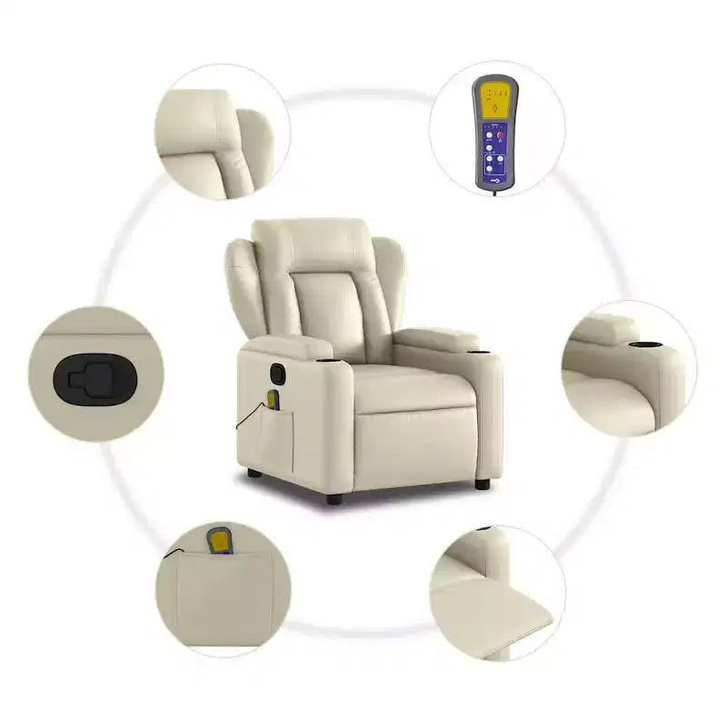 vidaXL Fauteuil inclinable de massage électrique