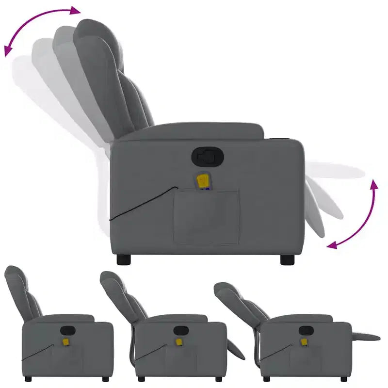 vidaXL Fauteuil inclinable de massage électrique