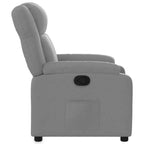 vidaXL Fauteuil inclinable de massage – Dossier inclinable manuel gris clair