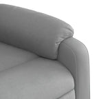 vidaXL Fauteuil inclinable de massage – Dossier inclinable manuel gris clair