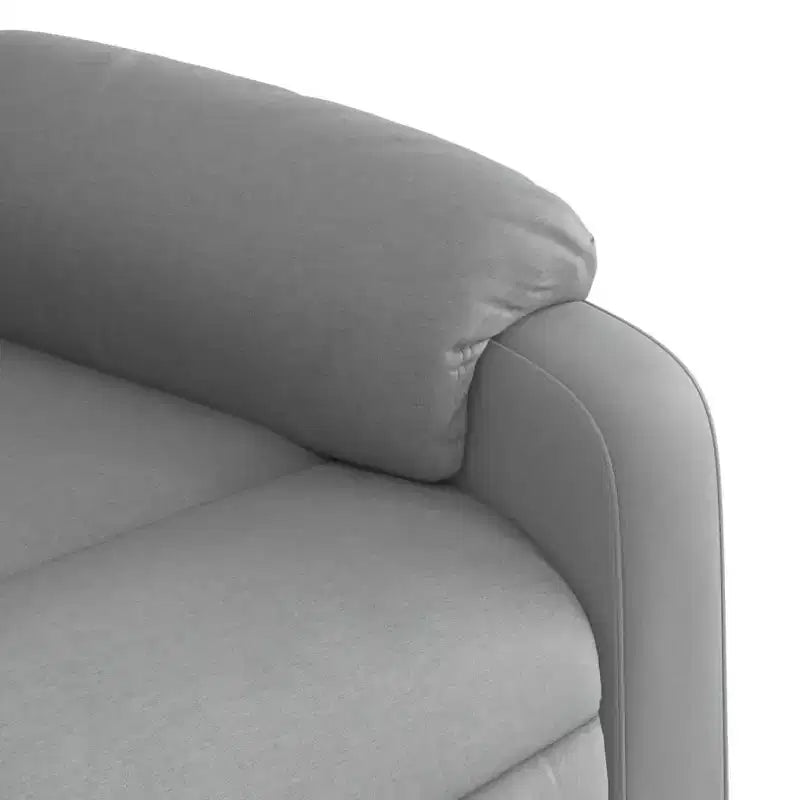 vidaXL Fauteuil inclinable de massage – Dossier inclinable manuel gris clair