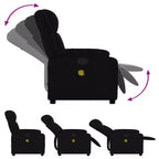 vidaXL Fauteuil inclinable de massage – Dossier inclinable manuel gris clair