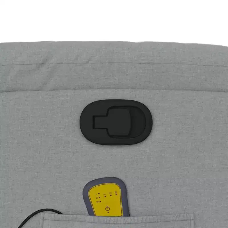 vidaXL Fauteuil inclinable de massage – Dossier inclinable manuel gris clair