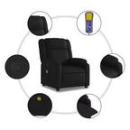 vidaXL Fauteuil inclinable de massage – Dossier inclinable manuel gris clair