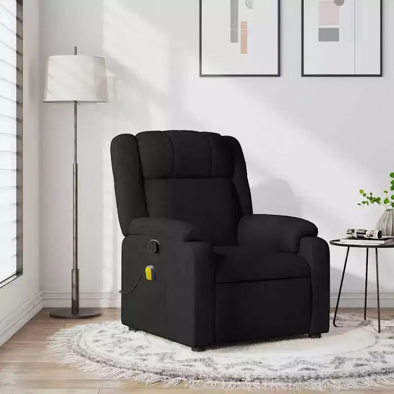 vidaXL Fauteuil inclinable de massage – Dossier inclinable manuel gris clair