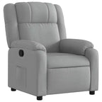 vidaXL Fauteuil inclinable de massage – Dossier inclinable manuel gris clair