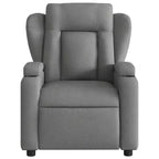 vidaXL Fauteuil inclinable de massage en tissu gris foncé