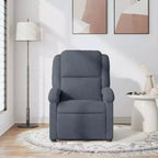 vidaXL Fauteuil inclinable de massage Chaise de cinéma maison Wingback en velours
