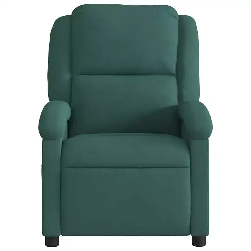 vidaXL Fauteuil inclinable de massage Chaise de cinéma maison Wingback en velours