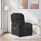 vidaXL Fauteuil inclinable de massage Chaise de cinéma maison Wingback en velours