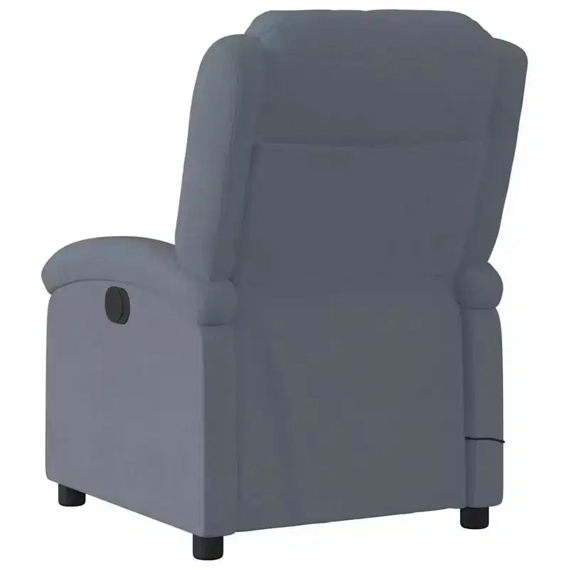 vidaXL Fauteuil inclinable de massage Chaise de cinéma maison Wingback en velours