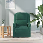 vidaXL Fauteuil inclinable de massage Chaise de cinéma maison Wingback en velours