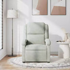 vidaXL Fauteuil inclinable de massage Chaise de cinéma maison Wingback en velours
