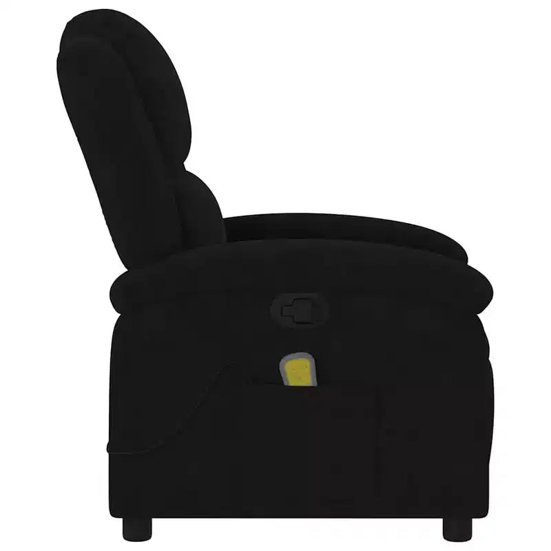 vidaXL Fauteuil inclinable de massage Chaise de cinéma maison Wingback en velours