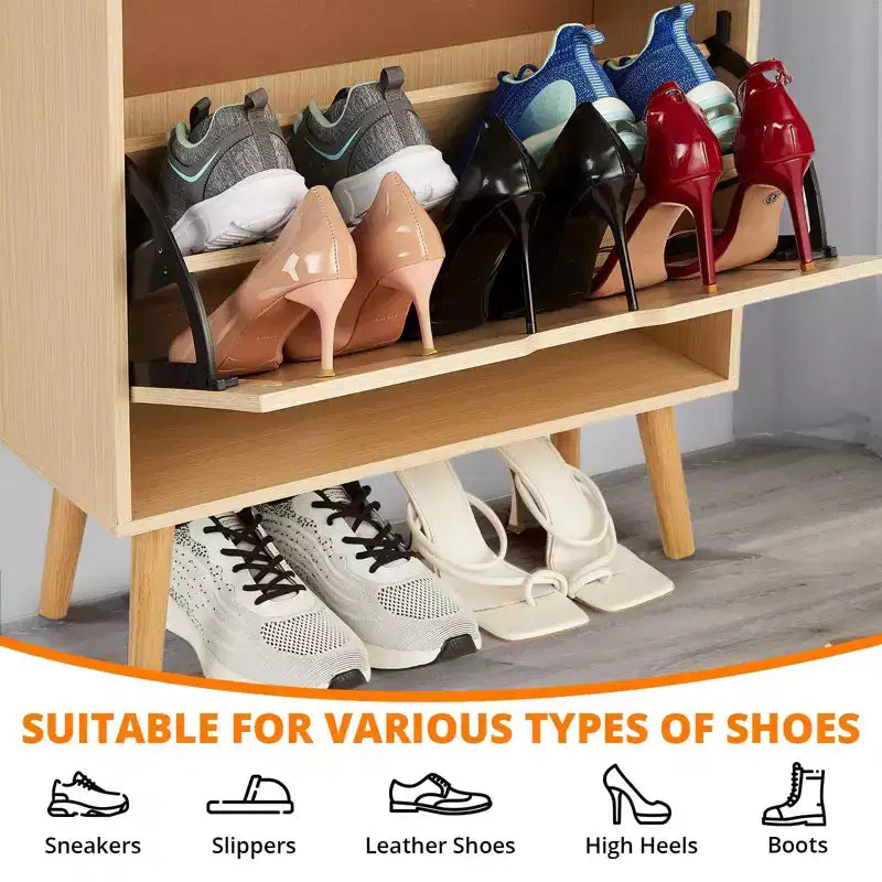 Banc de rangement fin à chaussures à 3 tiroirs avec façade en rotin tressé, organiseur de rangement à 6 niveaux peu encombrant pour entrée, couloir et véranda, 52,9 po