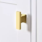 Meuble lavabo de salle de bain 36 pouces, meuble de rangement de salle de bain avec tiroirs, meuble lavabo simple vasque avec cadre en bois massif