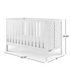 Lit de bébé convertible 3-en-1 Atwood de Child Craft, se transforme en lit de repos, en lit pour tout-petit, 3 positions de matelas, non toxique, fini sécuritaire pour bébé