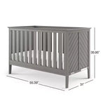 Lit de bébé convertible 3-en-1 Atwood de Child Craft, se transforme en lit de repos, en lit pour tout-petit, 3 positions de matelas, non toxique, fini sécuritaire pour bébé
